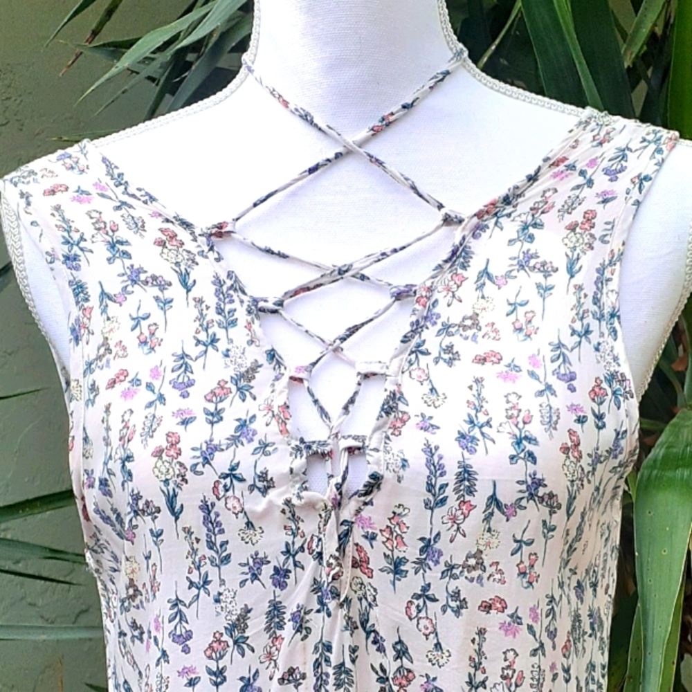 Multi-way Floral Tank Top